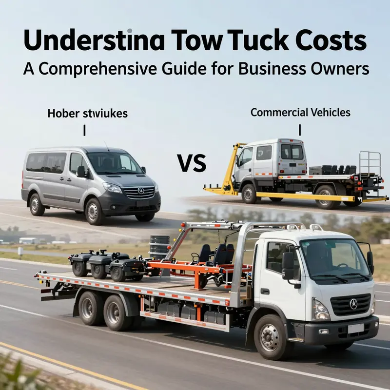 An infographic showing tow truck pricing based on capacity.
