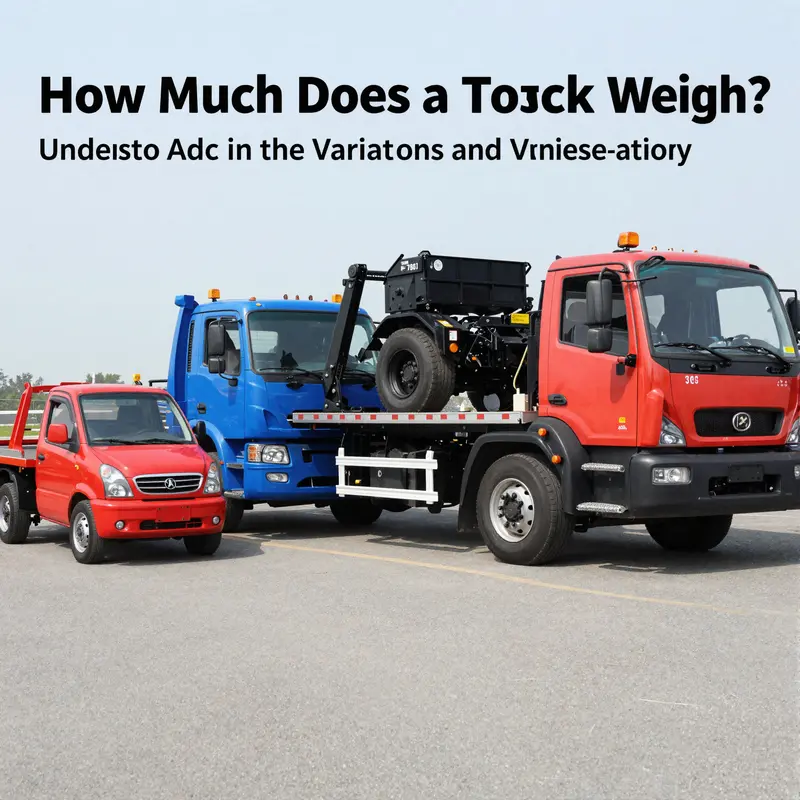 A lineup showcasing light, medium, and heavy-duty tow trucks illustrating the weight variations across models.