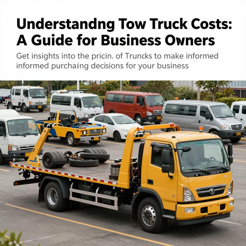 Different types of tow trucks parked together, showcasing the variety available in the market.