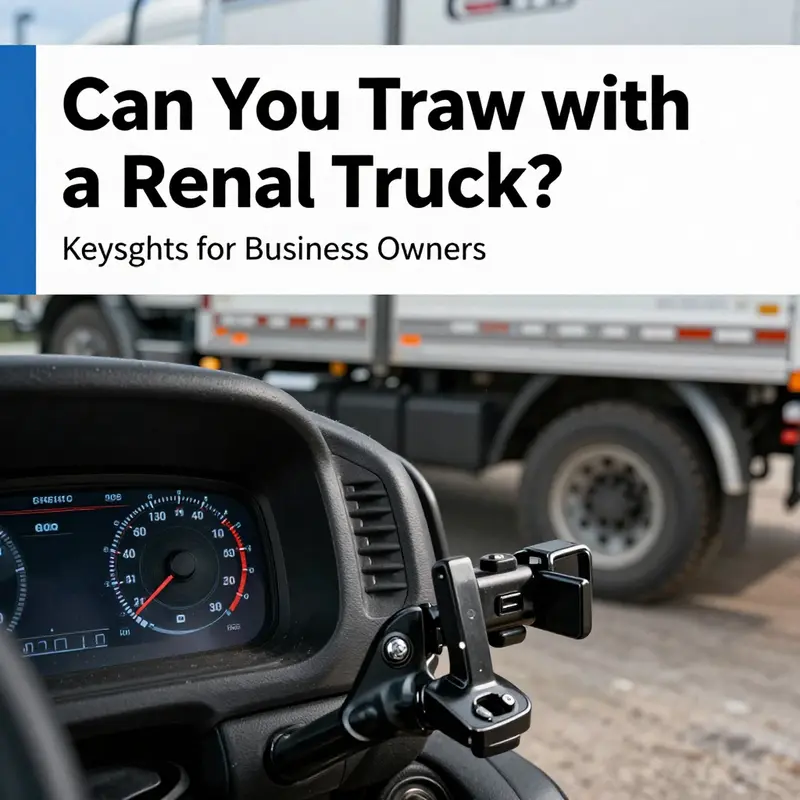 Insight into the towing capacity metrics displayed on the rental truck’s dashboard.