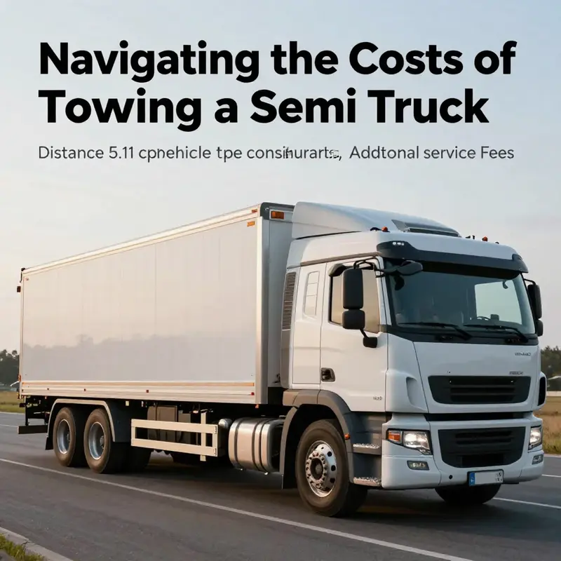 A comprehensive guide to the various costs associated with towing a semi truck.