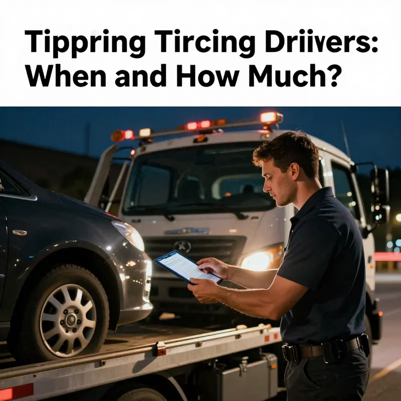 Understanding the customs of tipping in the towing industry.