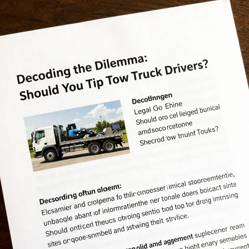 A tow truck driver providing essential assistance, illustrating the professional nature of the towing service.