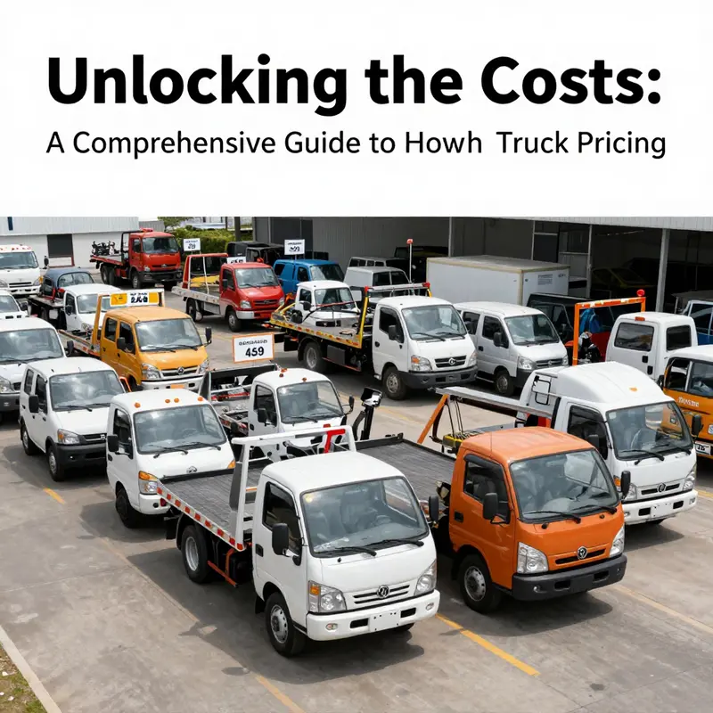 Diverse range of towing trucks at a dealership, emphasizing price diversity.