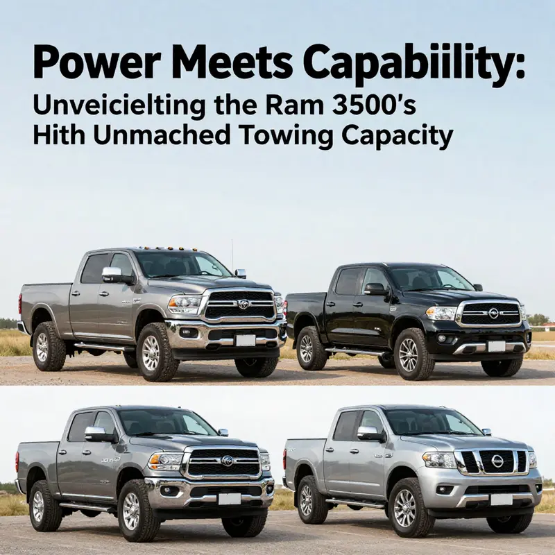 The Ram 3500 showcasing its powerful towing capacity on a construction site.