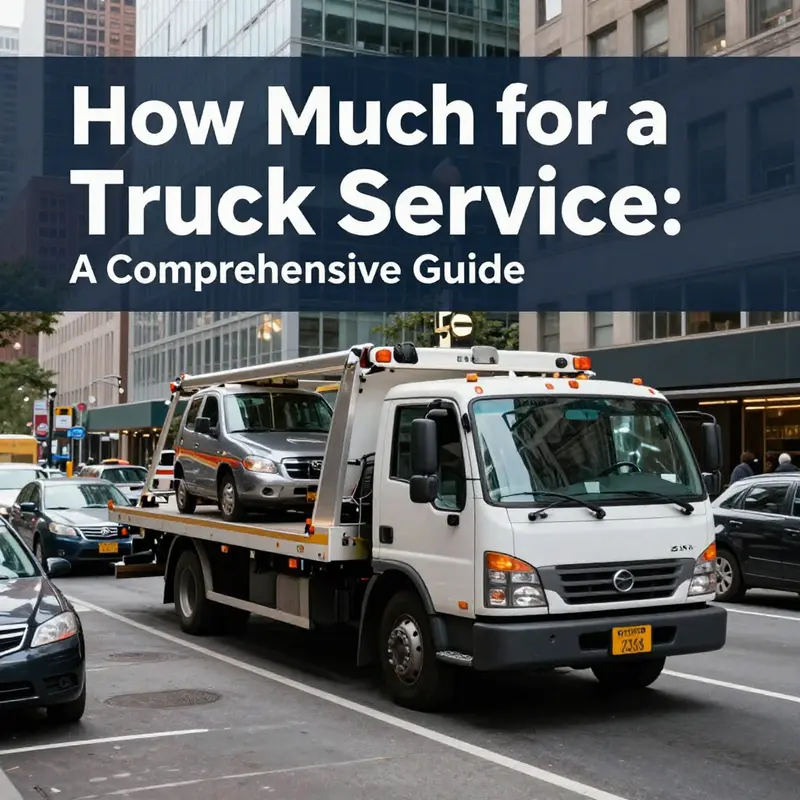 An urban tow truck prepared for towing amidst the challenges of city traffic.