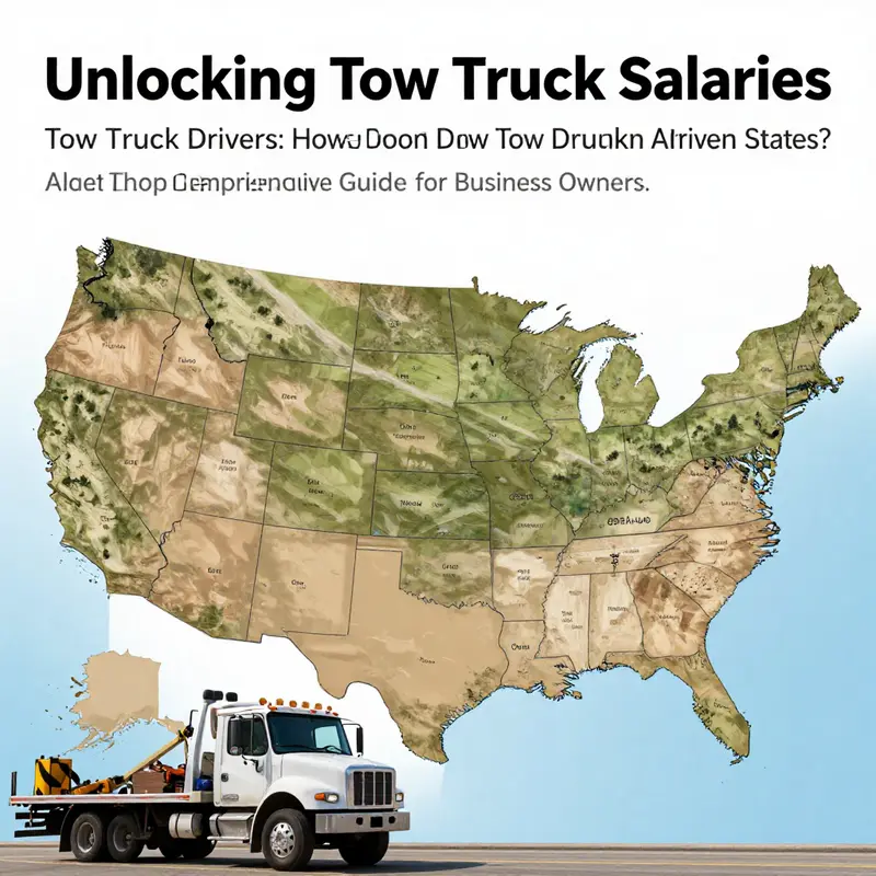 Map showing regional salary disparities for tow truck drivers across Canada.