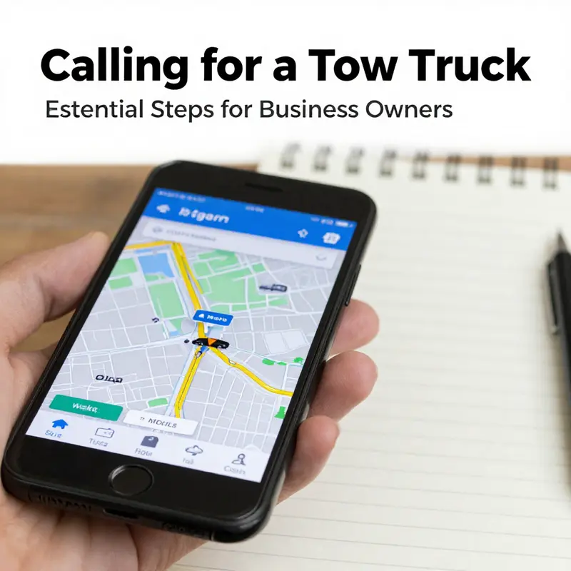 Prioritizing safety first when calling for a tow truck.