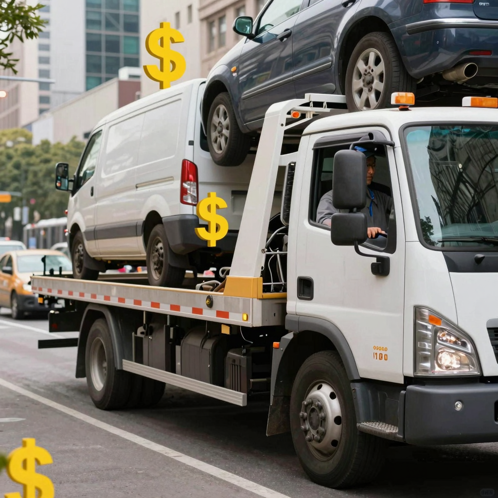 Tow Truck Driver in Action