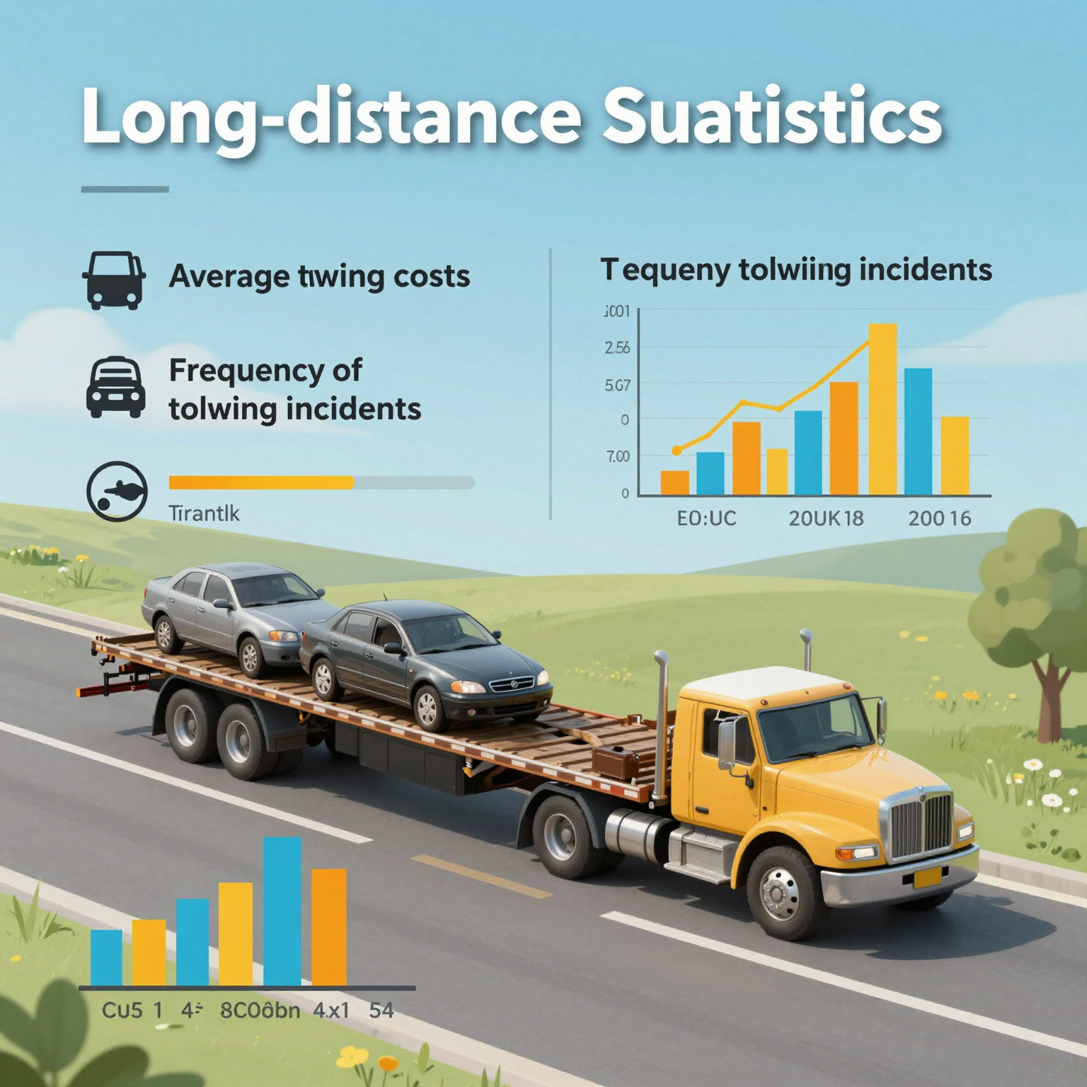 Infographic on Long-Distance Towing Statistics