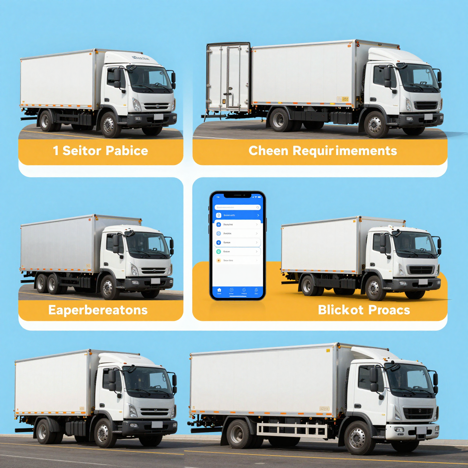 Infographic illustrating the process of renting a truck to tow a trailer.