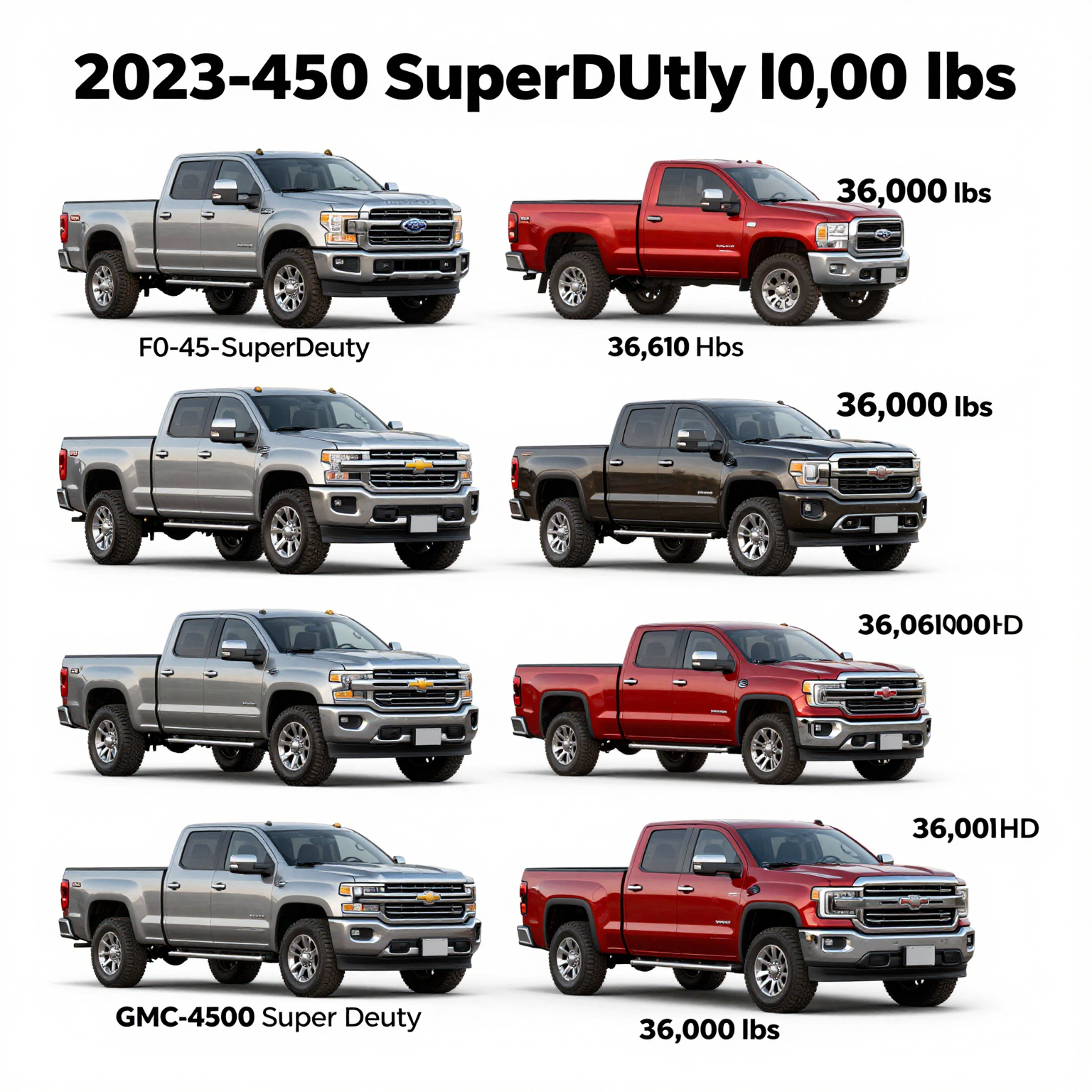 Towing Capacities of One-Ton Trucks