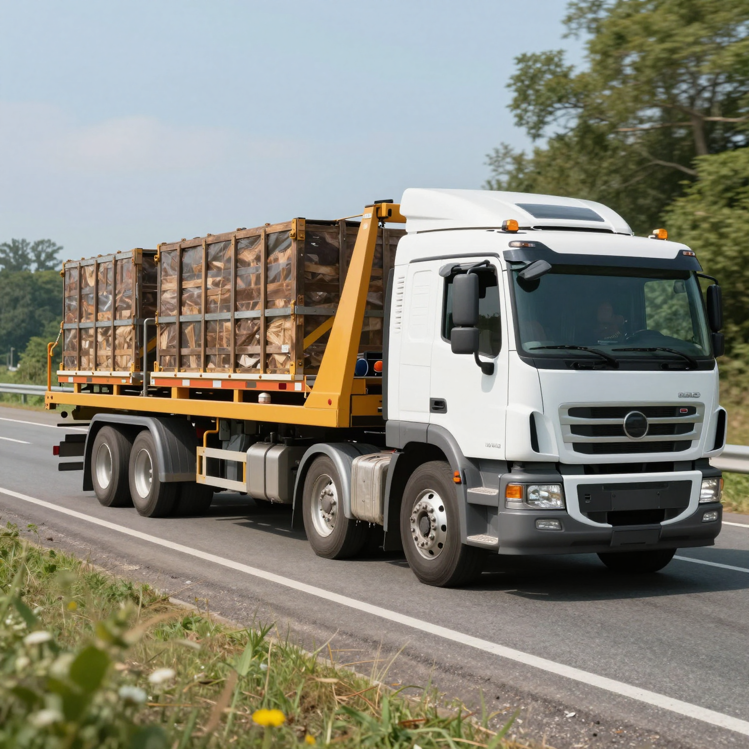 Professional towing scene with a one ton truck