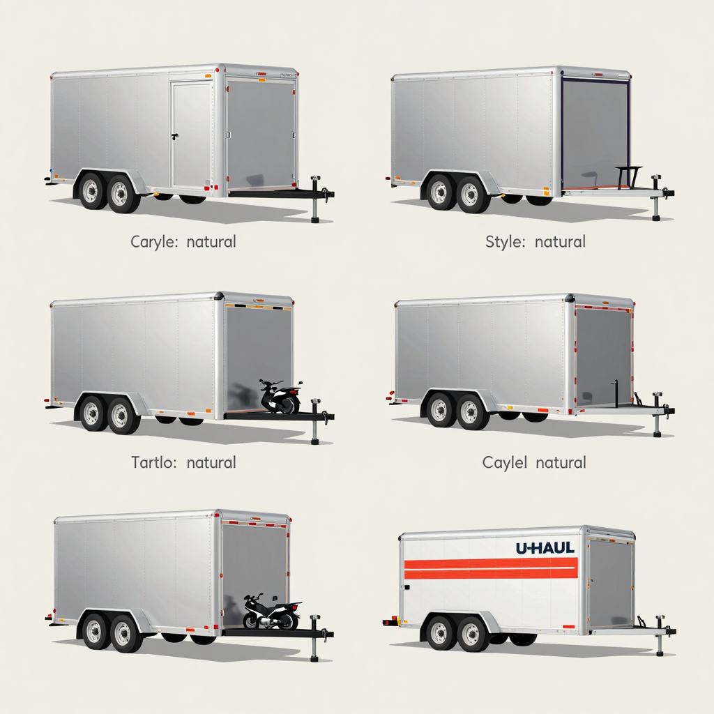 Different Types of Trailers Compatible with U-Haul Trucks