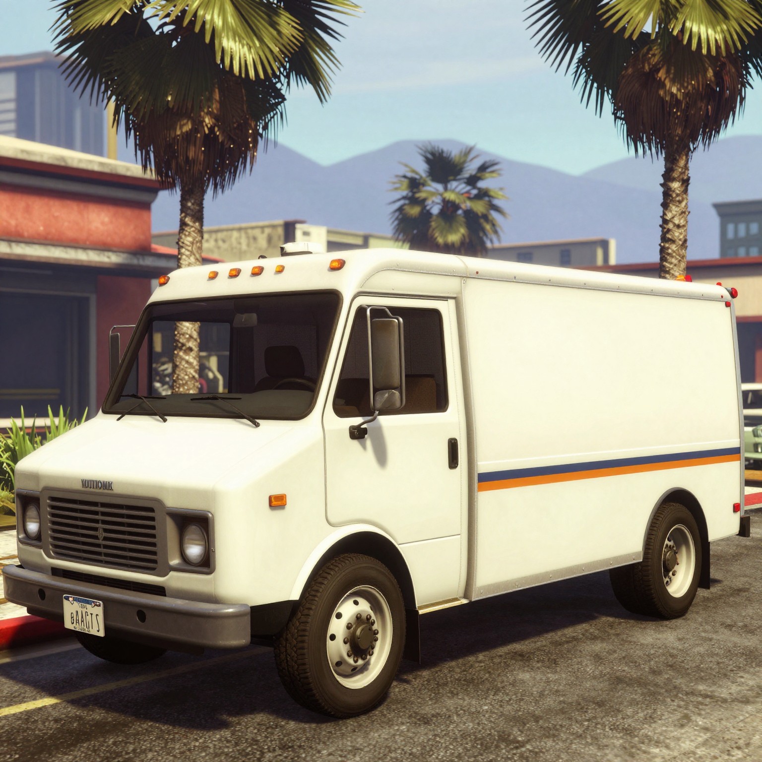 Tow truck in a vibrant GTA 5 landscape